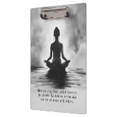 Yoga Meditation Instructor Lotus Pose Tinte Malere Klemmbrett (Links)