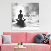 Yoga Meditation Instructor Lotus Pose Tinte Malere Leinwanddruck (Insitu (Wohnzimmer))
