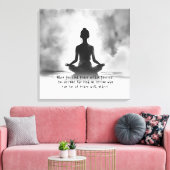 Yoga Meditation Instructor Lotus Pose Tinte Malere Leinwanddruck (Insitu (Wohnzimmer))