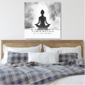 Yoga Meditation Instructor Lotus Pose Tinte Malere Leinwanddruck (Insitu (Schlafzimmer))