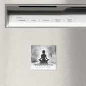 Yoga Meditation Instructor Lotus Pose Tinte Malere Magnet (In Situ (Geschirrspüler))