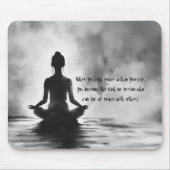 Yoga Meditation Instructor Lotus Pose Tinte Malere Mousepad (Vorne)