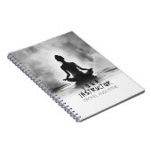 Yoga Meditation Instructor Lotus Pose Tinte Malere Notizblock (Rechte Seite)