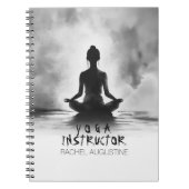 Yoga Meditation Instructor Lotus Pose Tinte Malere Notizblock (Vorderseite)