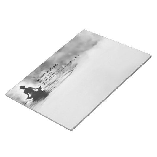 Yoga Meditation Instructor Lotus Pose Tinte Malere Notizblock (angewinkelt)