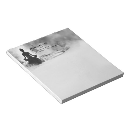 Yoga Meditation Instructor Lotus Pose Tinte Malere Notizblock (angewinkelt)