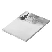 Yoga Meditation Instructor Lotus Pose Tinte Malere Notizblock (Rotiert)