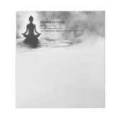 Yoga Meditation Instructor Lotus Pose Tinte Malere Notizblock (Vorderseite)