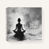 Yoga Meditation Instructor Lotus Pose Tinte Malere Notizblock (Vorderseite)