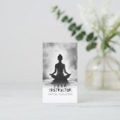 Yoga Meditation Instructor Lotus Pose Tinte Malere Terminkarte (Stehend Vorderseite)