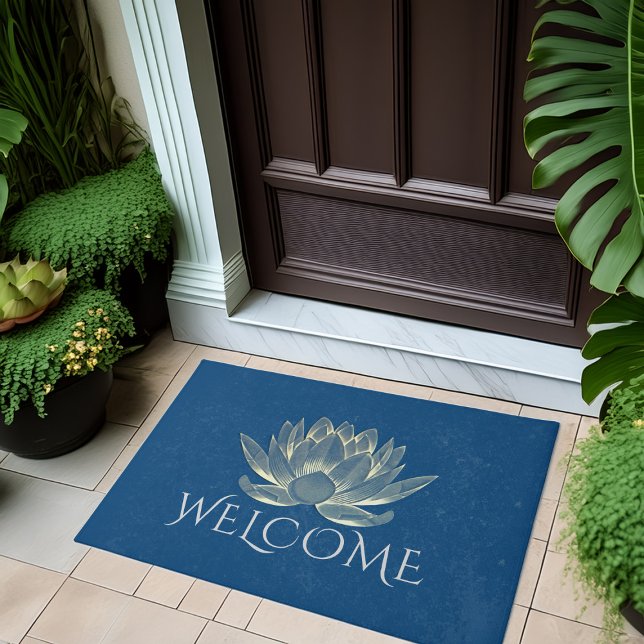 YOGA Meditation Instructor Lotus Welcome Doormat Fußmatte (Von Creator hochgeladen)