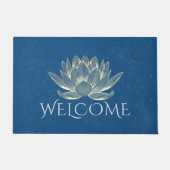 YOGA Meditation Instructor Lotus Welcome Doormat Fußmatte (Vorderseite)