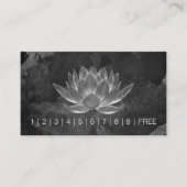 YOGA Meditation Instructor Loyalty Punch Lotus Treuekarte (Vorderseite)