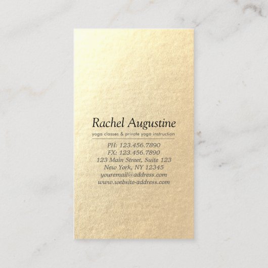 YOGA Meditation Instructor Loyalty Punch Lotus Treuekarte (Rückseite)