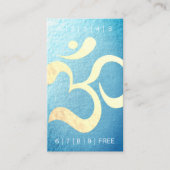 Yoga Meditation Instructor Loyalty Punch Om Symbol Treuekarte (Vorderseite)