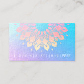 Yoga Meditation Instructor Mandala Loyalty Punch Treuekarte (Vorderseite)