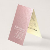 Yoga Meditation Instructor OM Symbol Price List Visitenkarten (Rückseite)