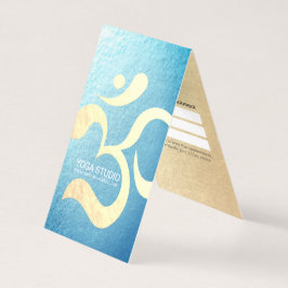 Yoga Meditation Instructor OM Symbol Price List Visitenkarten