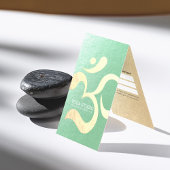 Yoga Meditation Instructor OM Symbol Price List Visitenkarten