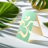 Yoga Meditation Instructor OM Symbol Price List Visitenkarten