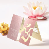 Yoga Meditation Instructor OM Symbol Price List Visitenkarten