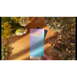 YOGA Meditation Instructor Preis List Gold Mandala Werbekarte