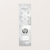 Yoga Meditation Instructor Price List Termin Visitenkarten (Innenseite Aufgefaltet)