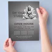 Yoga Meditation Instructor Reiki Master Low Poly Flyer (Hand)