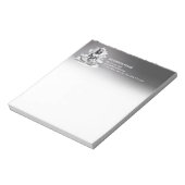 Yoga Meditation Instructor Reiki Master Low Poly Notizblock (Rotiert)