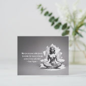 Yoga Meditation Instructor Reiki Master Low Poly Postkarte (Stehend Vorderseite)