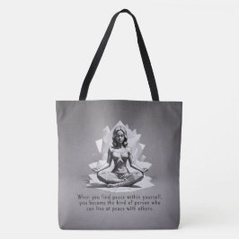 Yoga Meditation Instructor Reiki Master Low Poly Tasche