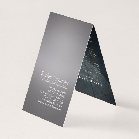 Yoga Meditation Instructor Reiki Master Low Poly Visitenkarten (Rückseite)