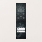 Yoga Meditation Instructor Reiki Master Low Poly Visitenkarten (Innenseite Aufgefaltet)