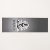 Yoga Meditation Instructor Reiki Master Low Poly Yogamatte (Vorderseite (Horizontal))