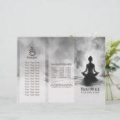 Yoga Meditation Instructor Schwarz-weiß InkPaintin (Stehend Vorderseite)