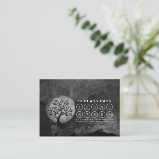 Yoga Meditation Instructor Tree Class Treuekarte (Stehend Vorderseite)