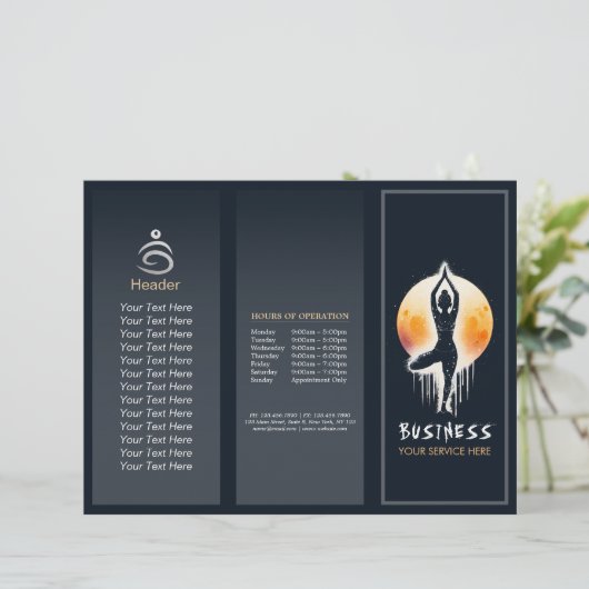 Yoga Meditation Instructor Tree Pose Vollmond (Stehend Vorderseite)