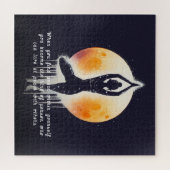 Yoga Meditation Instructor Tree Pose Vollmond Puzzle (Horizontal)