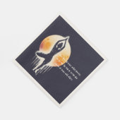 Yoga Meditation Instructor Tree Pose Vollmond Serviette (Ecke)