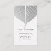 Yoga Meditation Instructor Tree Pose Vollmond Visitenkarte (Rückseite)