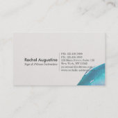 Yoga Meditation Instructor Visitenkarte (Rückseite)