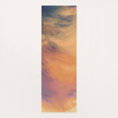 Yoga Meditation Instructor Watercolor Sunset Sky Yogamatte (Rückseite)