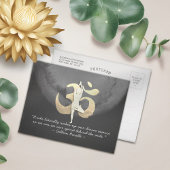 YOGA Meditation Instructor Zitat Tree Pose OM-Zeic Postkarte