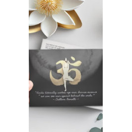 YOGA Meditation Instructor Zitat Tree Pose OM-Zeic Postkarte