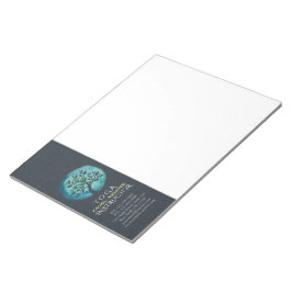 Yoga Meditation Instruktor Eleganter Aquarellbaum Notizblock
