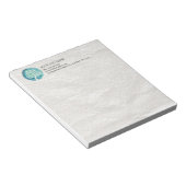 Yoga Meditation Instruktor Eleganter Aquarellbaum Notizblock (angewinkelt)