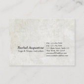 Yoga Meditation Instruktor Ernennung Om Symbol Terminkarte (Rückseite)