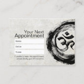 Yoga Meditation Instruktor Ernennung Om Symbol Terminkarte (Vorderseite)