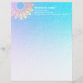 Yoga Meditation Instruktorin Rose Gold Foil Mandal Briefbogen (Vorderseite)