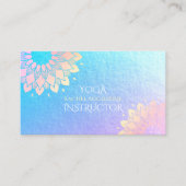 Yoga Meditation Instruktorin Rose Gold Foil Mandal Visitenkarte (Vorderseite)
